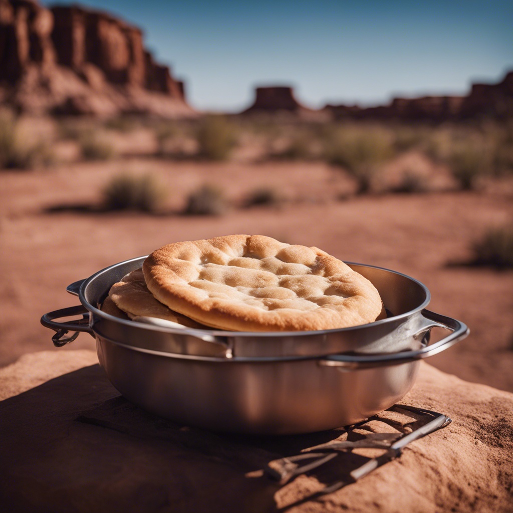 Traditional Navajo Fry Bread in Arizona's Painted Desert