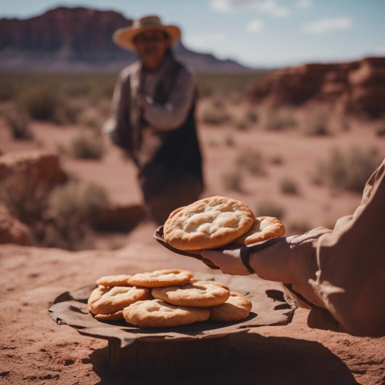 Traditional Navajo Fry Bread in Arizona's Painted Desert