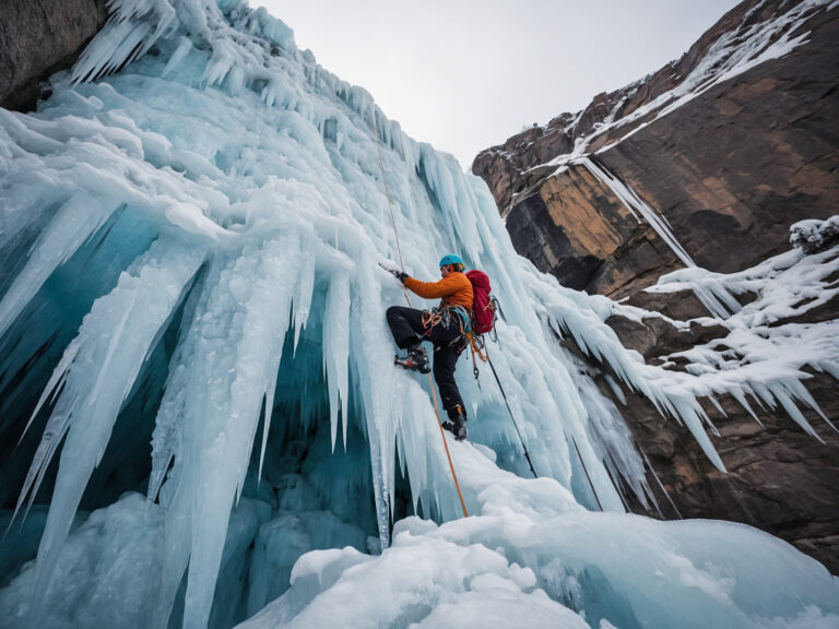 Ice Climbing in Colorado’s Frozen Falls