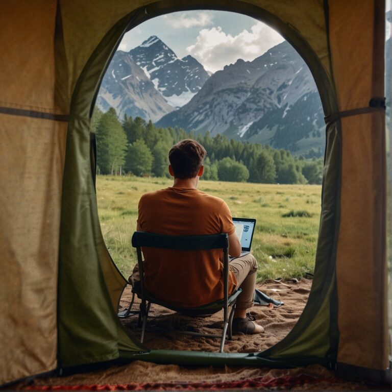 working from the wilderness digital nomadism