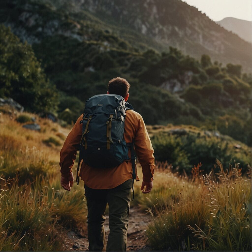 back packing with a twist incorporating business and adventure