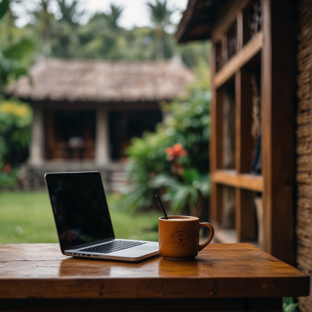 balancing remote work and adventure bali
