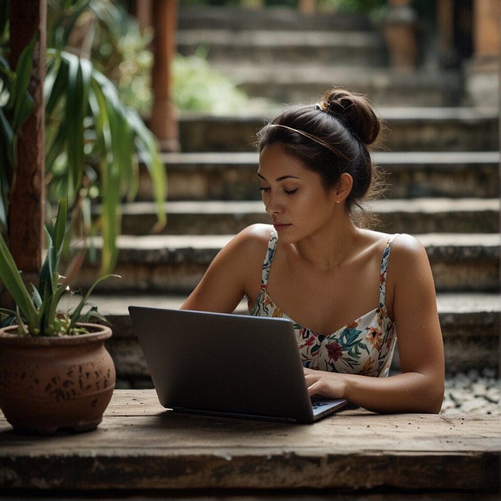 balancing remote work and adventure bali