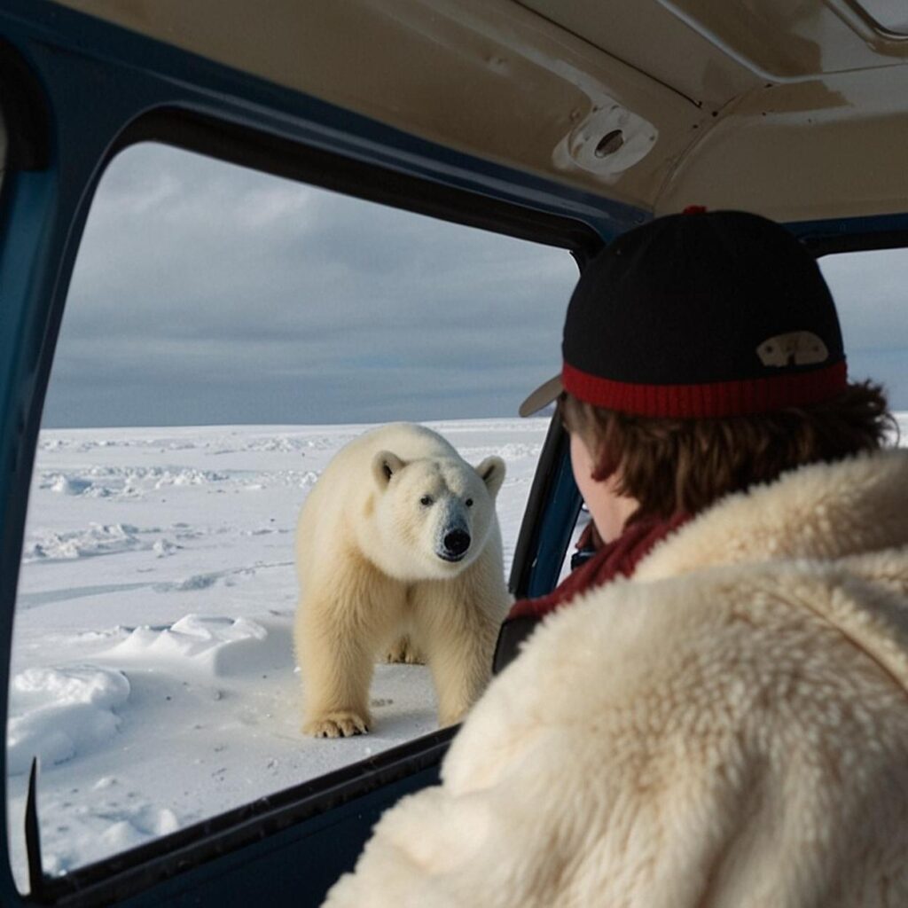 observing polar bears in the arctic