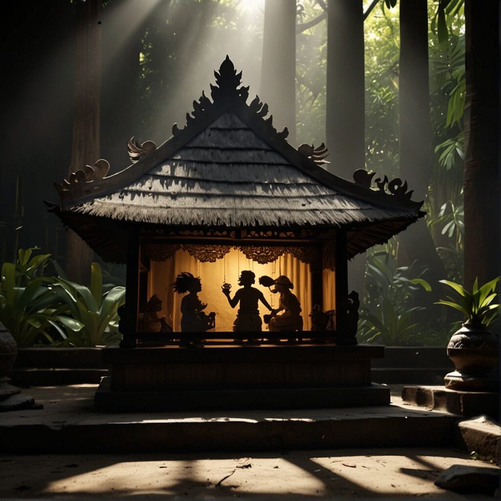 shadow puppet theater bali
