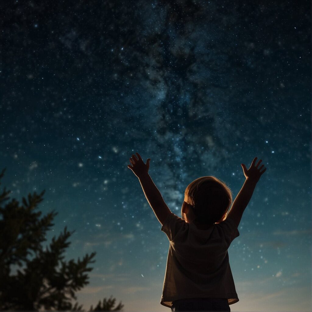 stargazing with kids