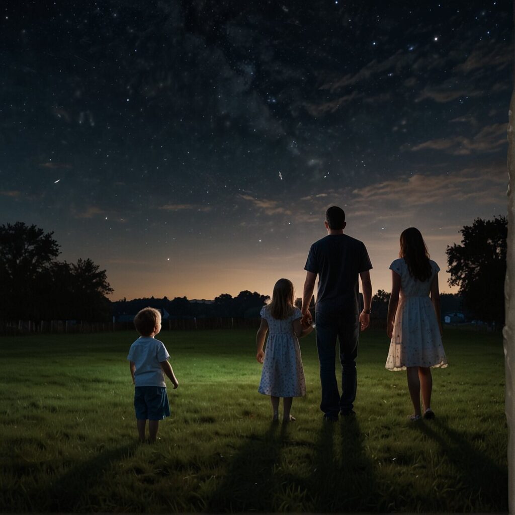 stargazing with kids