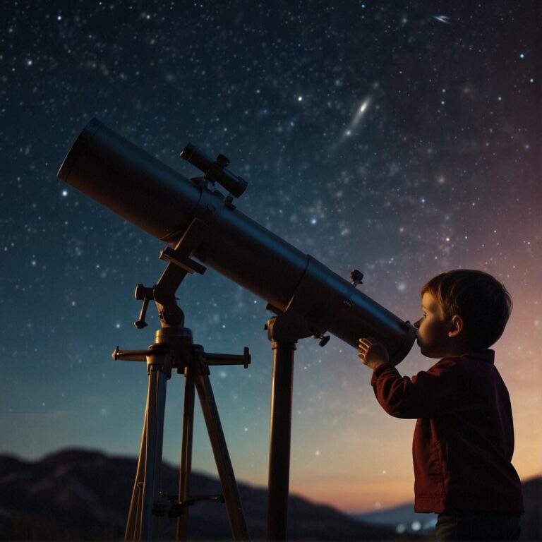 stargazing with kids